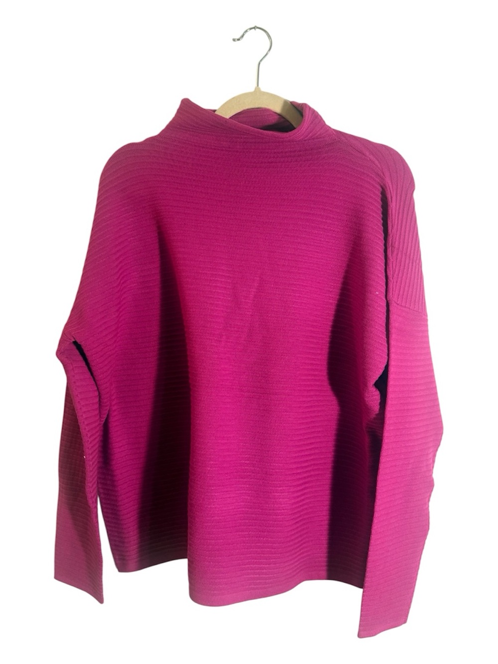 NWT French Connection High Neck Pullover in Pure Passion Size M